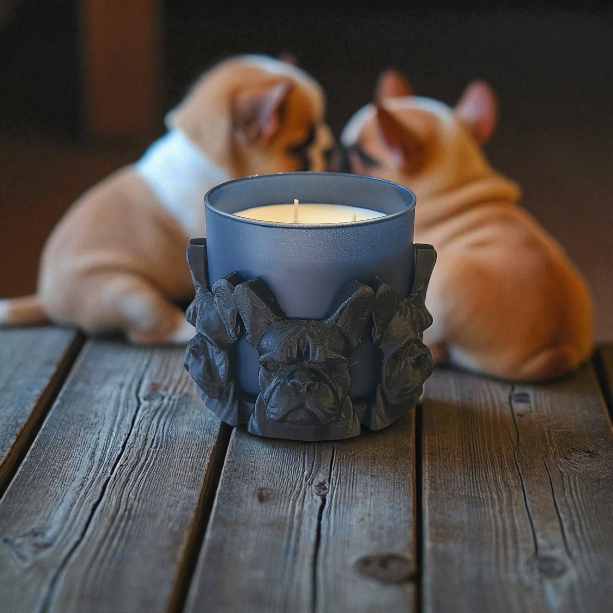 French Bulldog Candle Holder