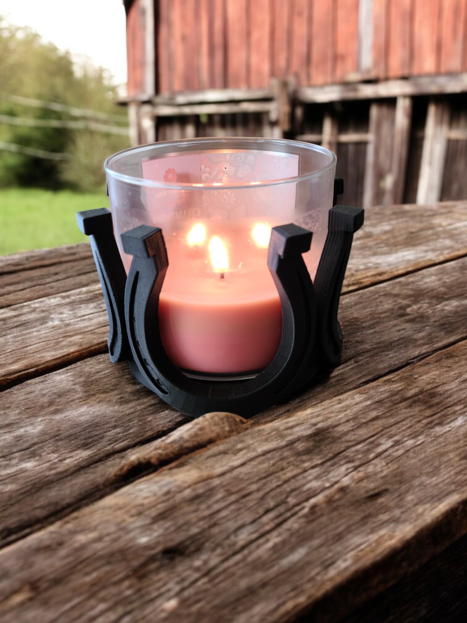 Horseshoe Candle Holder
